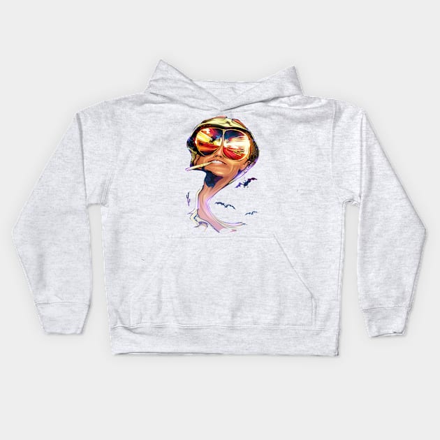 Fear and Loathing White Kids Hoodie by nabakumov